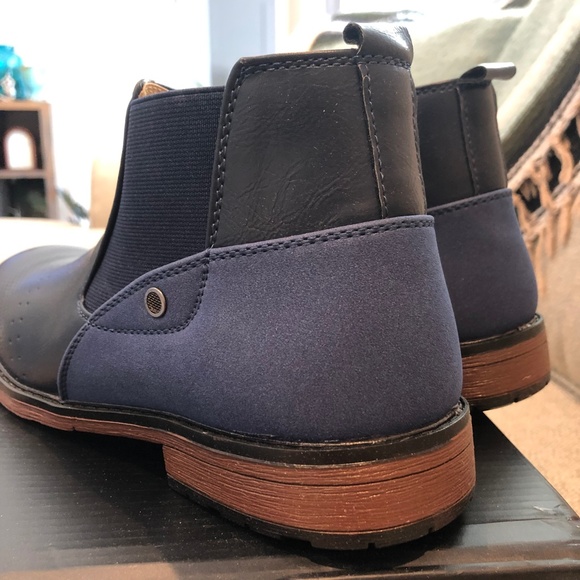 Men's Size 11 Navy Short Boots-Limited Style - Picture 4 of 4